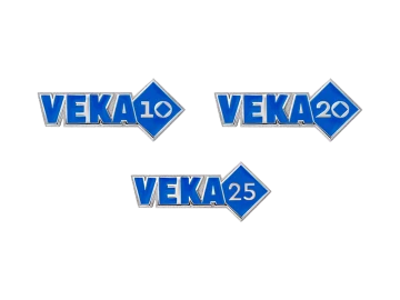 Юбилейные значки "VEKA" фото