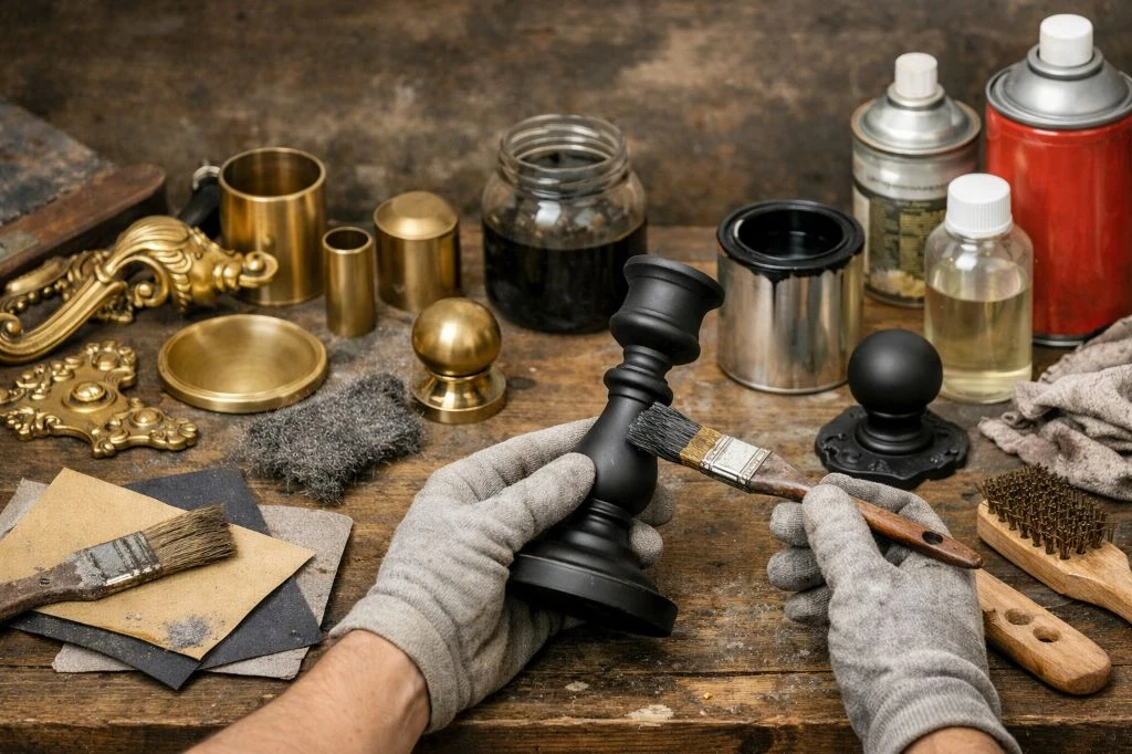 Как покрасить латунь