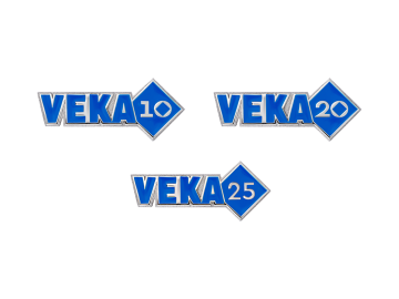 Юбилейные значки "VEKA"