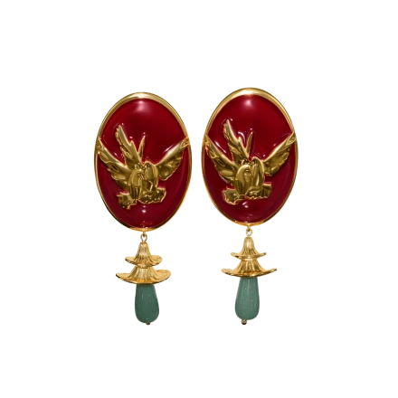 Серьги "Птицы" фото