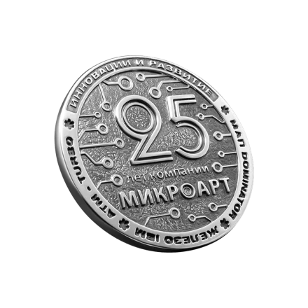 Юбилейная медаль "Микроарт" фото