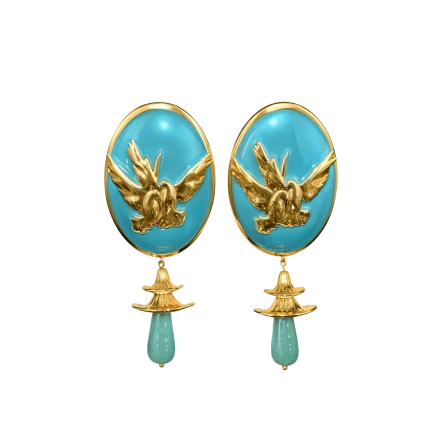 Серьги "Птицы" фото