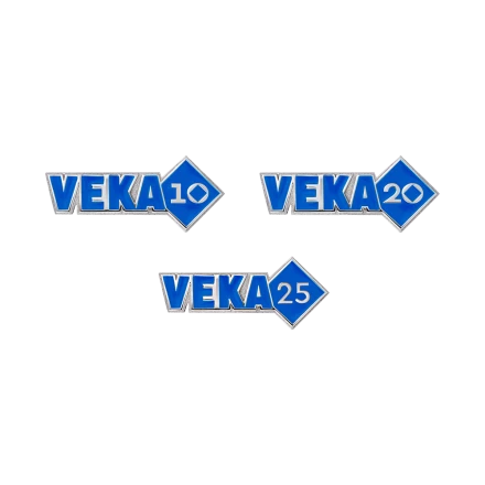 Юбилейные значки "VEKA" фото