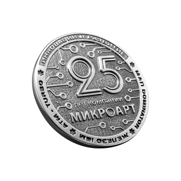 Юбилейная медаль "Микроарт" фото